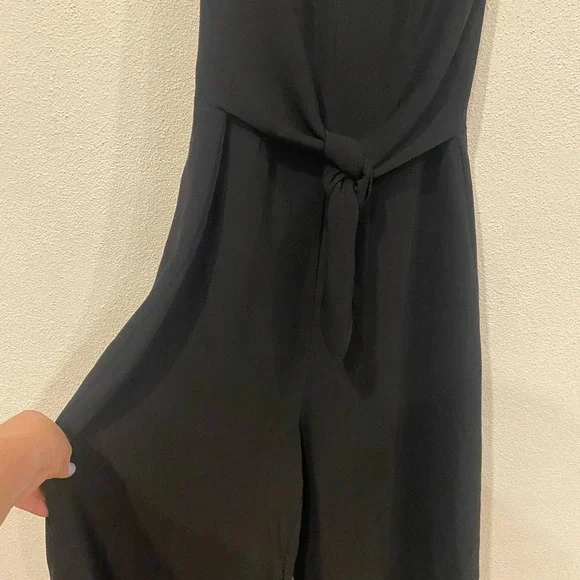Amanda Uprichard Charter Tie-Front Wide-Leg Jumpsuit Size Small EUC - Picture 3 of 5